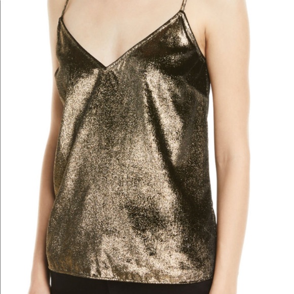 Frame Gold Velvet V-Neck Cami M/M - Picture 1 of 5